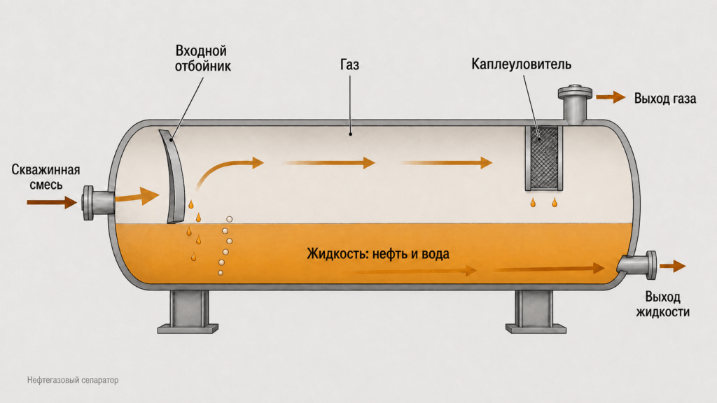 Нефтегазовый сепаратор